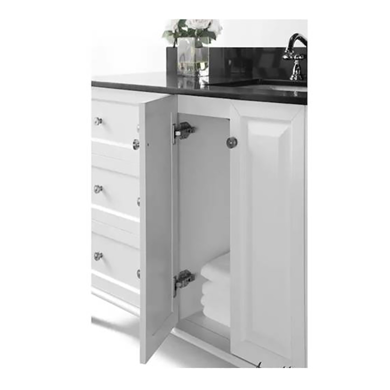 SolidWood MDF Natural Marble waterproof bathroom washbasin cabinet 36 Inch wth 3 drawers and 2 doors